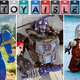 Hasbro's Retro Power Rangers Ninjor, its Transformers RED Optimus Primal, and Lego's Star Wars advent calendar Mandalorian and Baby Yoda.